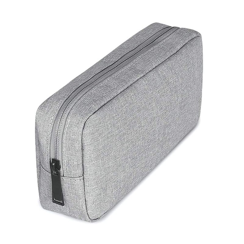 ERCRYSTO Universal Electronics/Accessories Soft Carrying Case Bag, Durable & Light-weight,Suitable for Out-going, Business, Travel and Cosmetics Kit (Big-Gray) - Image 5
